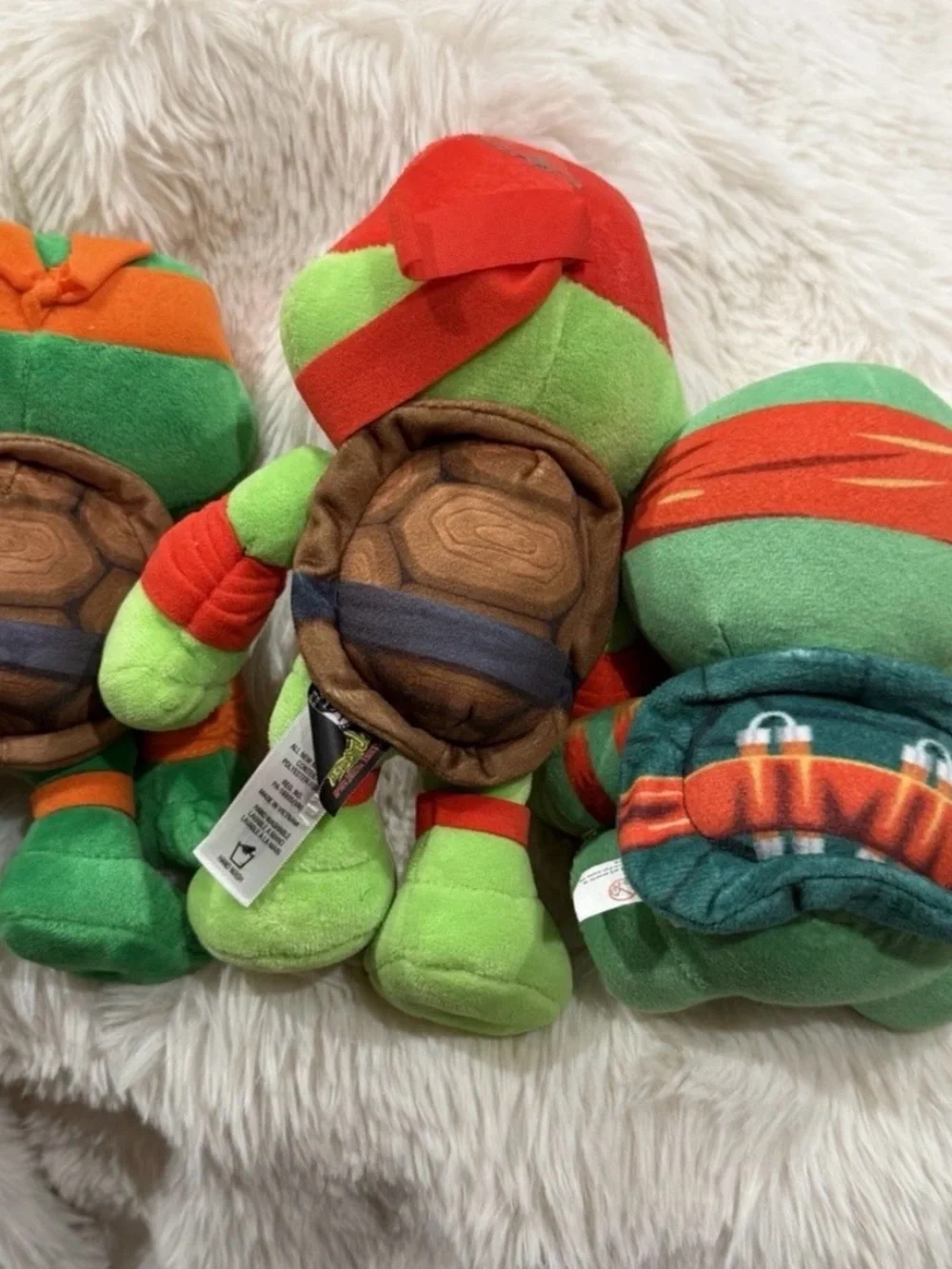 Green & Orange Turtle Plush Toy - Kids Stuffed Animal
